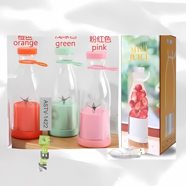Mini Juicer Machine – Portable USB Blender for Fresh Juice, Smoothies & Shakes