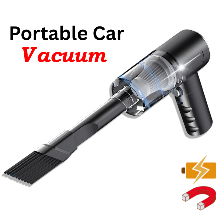 Portable Vacuum Cleaner – Compact, High-Power Suction for Home & Car Cleaning