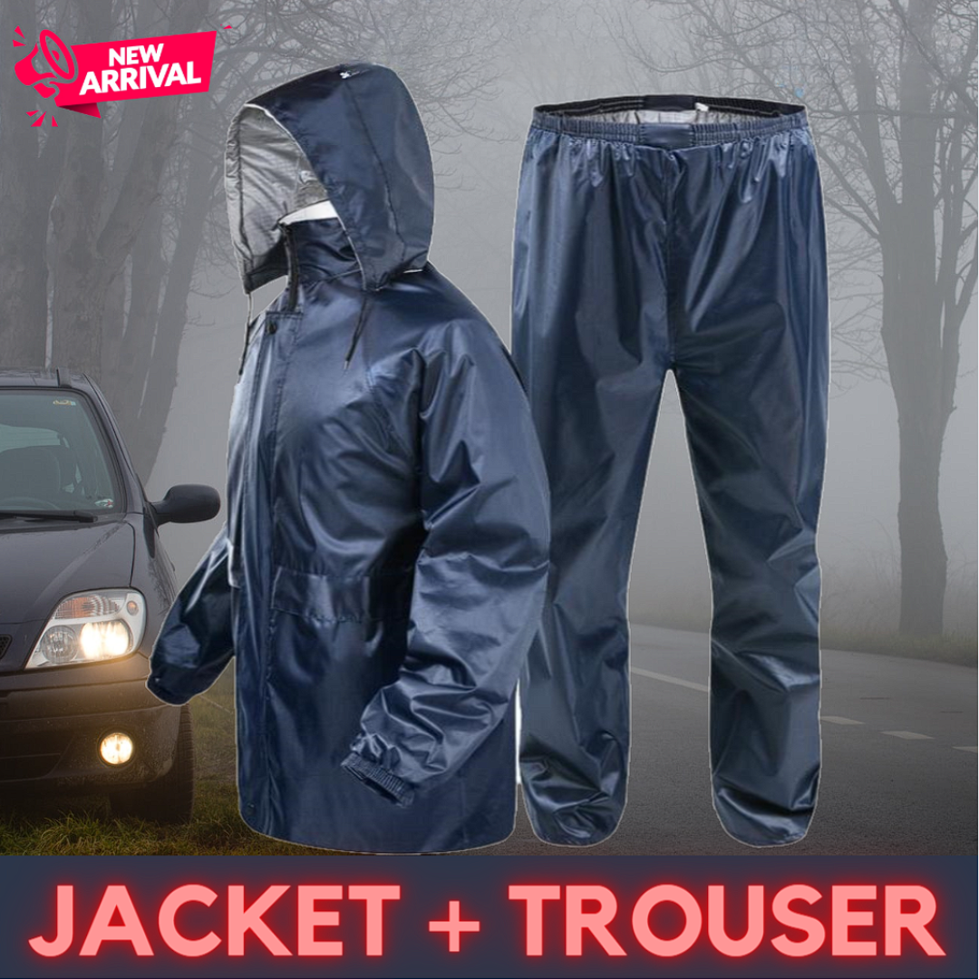 Unisex Waterproof Rain Suit – Lightweight, Full-Body Protection for Men & Women