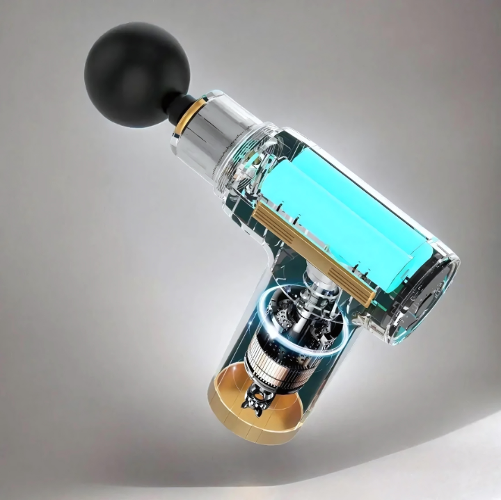 Deep Tissue Massage Gun – Percussion Muscle Massager with Multiple Heads & Adjustable Speeds