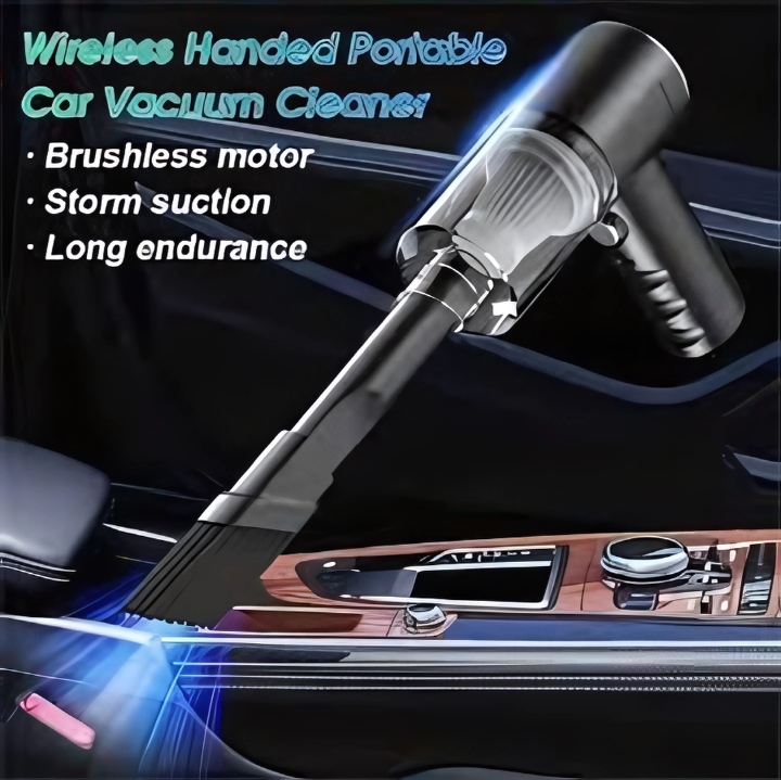 Portable Vacuum Cleaner – Compact, High-Power Suction for Home & Car Cleaning