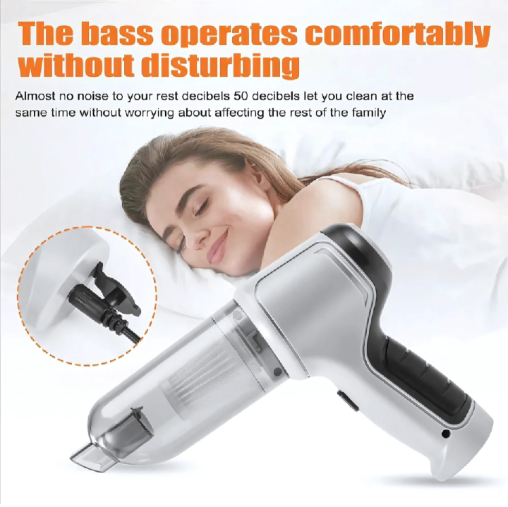 Portable Vacuum Cleaner – Compact, High-Power Suction for Home & Car Cleaning