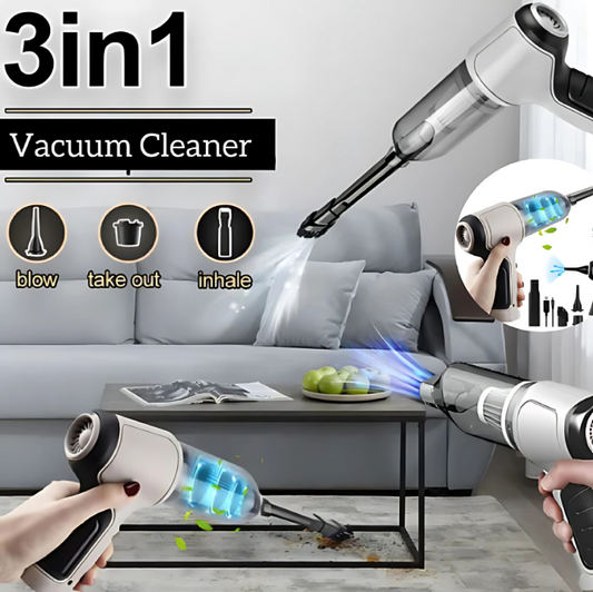 Portable Vacuum Cleaner – Compact, High-Power Suction for Home & Car Cleaning